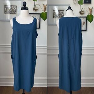 The North Face Sporty Dawn Break Shift Dress Cadet Blue L